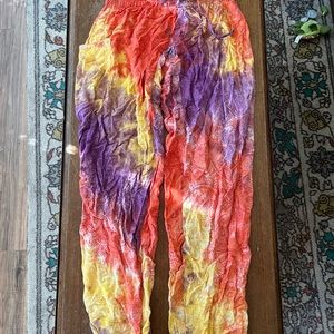 Tye dye yoga pants
